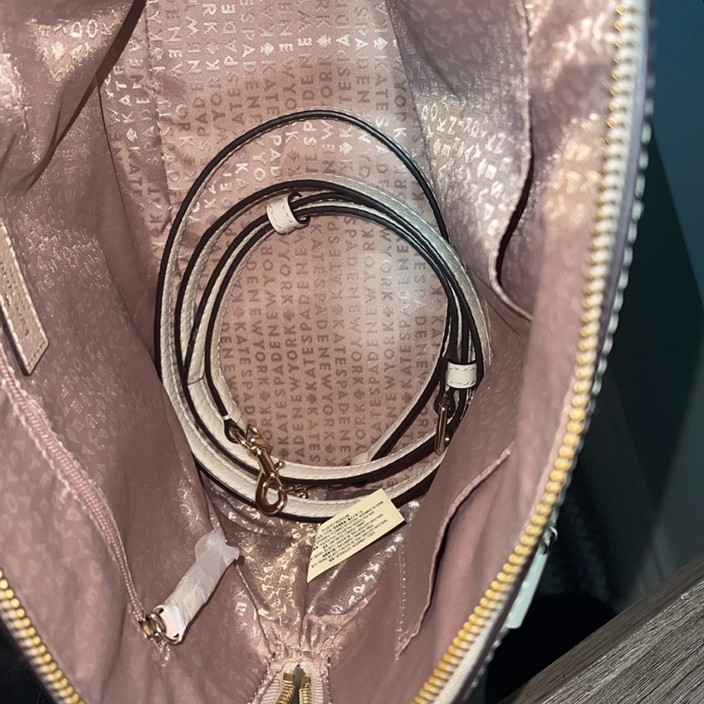 Kate Spade Cream and Tan Crossbody Bag - Picture 4 of 5